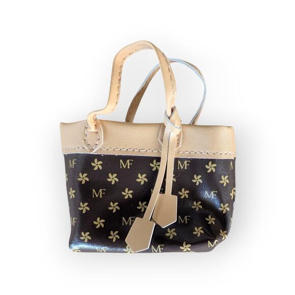 Pre-owned Zuru Mini Brands Fashion Series 1 Brown MF Logo Tote Bag - Picture 1 of 2